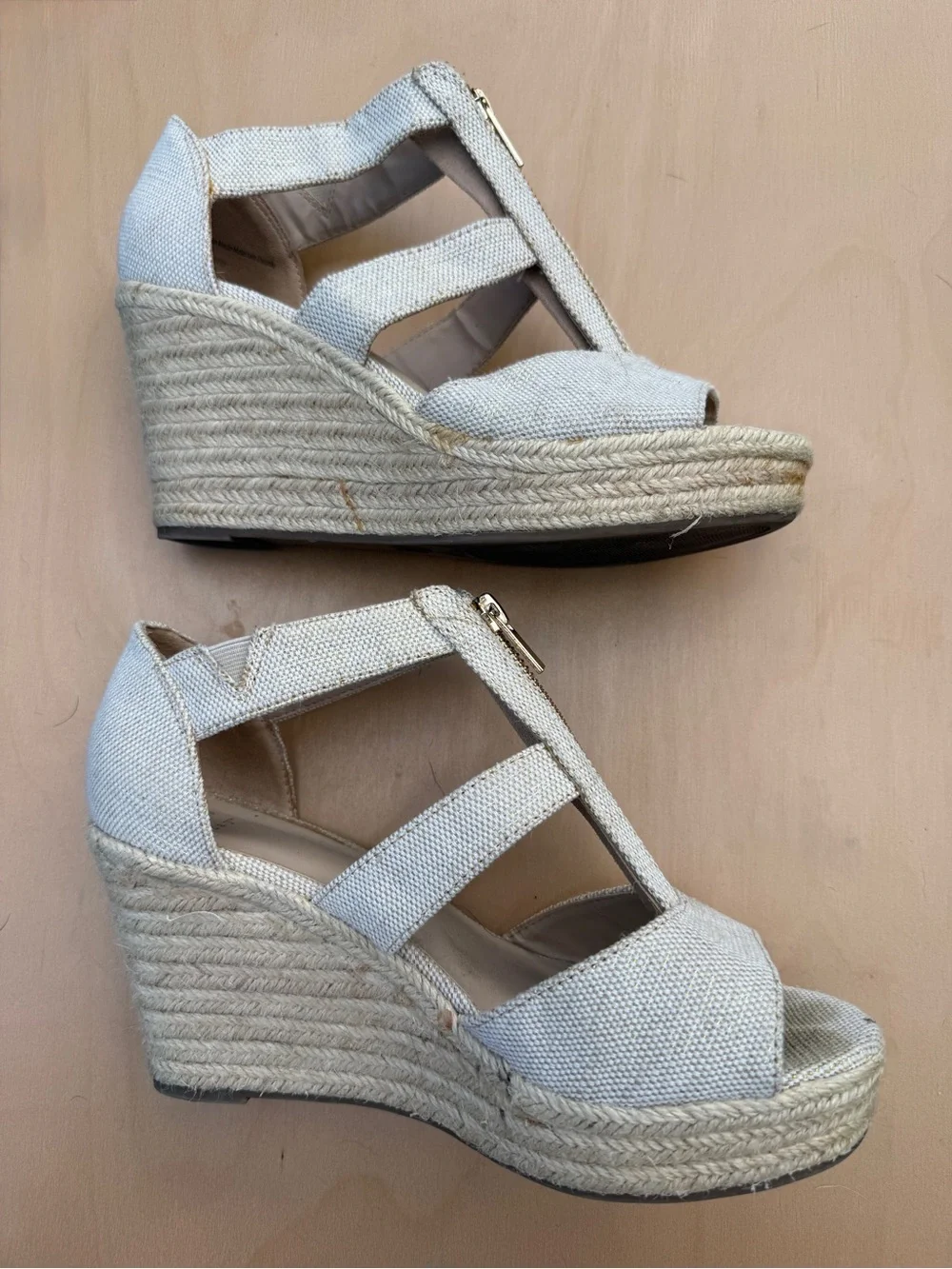 Boho Espadrille Wedge Zip Front Sandals 8 A New Day Carla Coastal Beach Resort